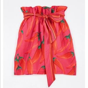 🌶🌶🌶🌶🌶Anthropologie Farm Rio-Red Pepper Skirt